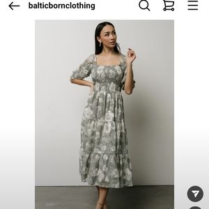 Dusty Sage Baltic Born Midi Dress